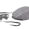 Matissa Newborn Baby Boy Newsboy Cap and Bow tie Set Gatsby Cap Pageboy Golf hat