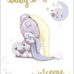 Me to You Tiny Tatty Teddy Baby Boy,White,5x8 inch