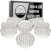 Medipaq Spiked Carpet Protector Cups - 8 Pack Carpet Protectors for Furniture Legs - 5.4 cm Outer Diameter Caster Cups to Protect Carpet from Dents