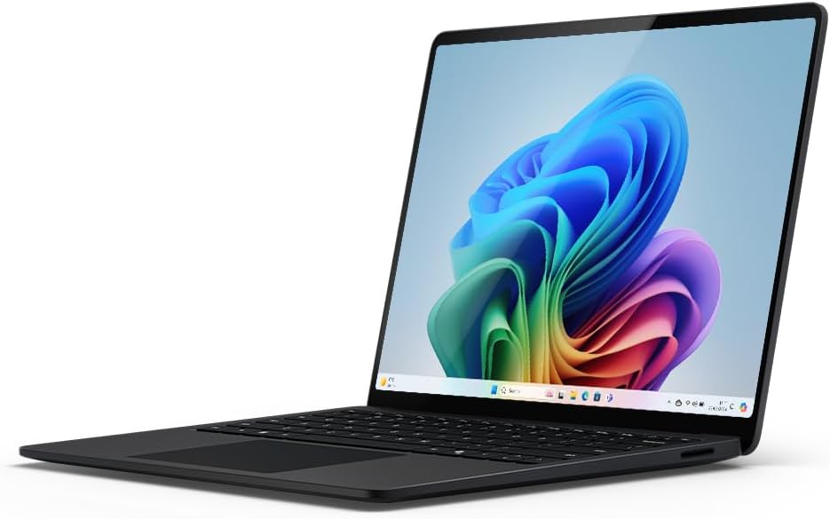 Microsoft Surface Laptop | Copilot+ PC | 15” Touchscreen | Snapdragon® X Elite (12 cores) | 16GB Memory | 512GB SSD | 2024 Model, 7th Edition | Black