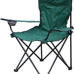 Milestone Lightweight Folding Portable Chair with Cup Holder for Camping, Caravanning, Festivals, Gardens, BBQs, Fishing and the Beach