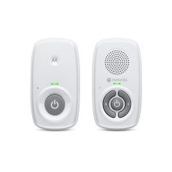 Motorola Nursery AM21/MBP21 Audio Baby Monitor - Digital Baby Monitor with DECT Technology for Audio Monitoring - 300 Meter Range - High Sensitivity Microphone - White