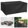 OFFCUP Garden Furniture Cover, 180*120*74cm Rattan Cube Set Cover, Heavy Duty 420D Oxford Fabric Patio Table Cover Patio Furniture Cover Garden Table Cover for outside Table and...