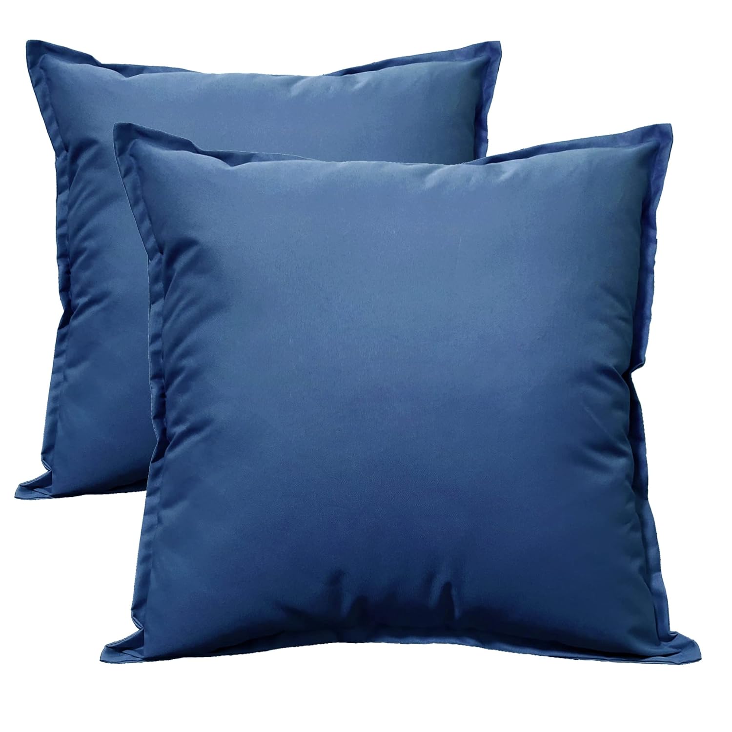 Olivia Rocco Pack of 2 Waterproof Cushion Cover Outdoor Garden Breathable Decorative Cushions Covers for Patio Bench Sofa Furniture Indoor Living Room Bed Chair Scatter, 43 x 43...