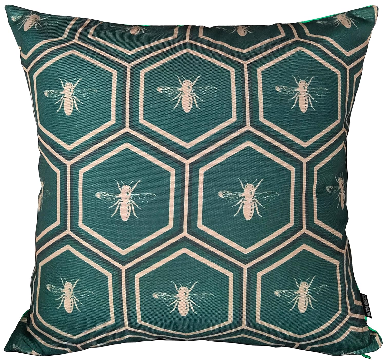 Olivia Rocco Waterproof Cushions Outdoor Indoor Hollowfibre Filled & Breathable Decorative Cushion 43 x 43 cm for Patio Garden Bench Sofa Furniture Living Room Bed Chair...