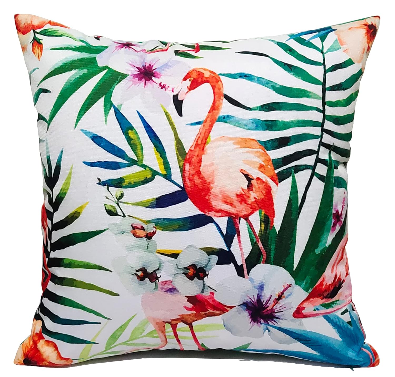 Olivia Rocco Waterproof Cushions Outdoor Indoor Hollowfibre Filled & Breathable Decorative Cushion 43 x 43 cm for Patio Garden Bench Sofa Furniture Living Room Bed Chair...