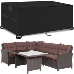 Outdoor Garden Furniture Covers,242*182*100cm,Waterproof with Air Vent, 420D Heavy Duty Oxford Fabric,Patio Furniture Cover for outside Rectangle,Rectangular Table and Chair...