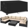 Outdoor Garden Furniture Covers,250*210*90cm,Waterproof with Air Vent, 420D Heavy Duty Oxford Fabric,Patio Furniture Cover for outside Rectangle,Rectangular Table and Chair Set,...