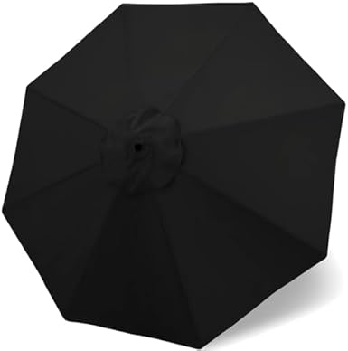 Outdoor Sunshade Garden Parasol,8.8/9.8 FT 8 Arms Replacement Parasol Canopy Top Anti UV Fabric for 270/300 CM Umbrella Waterproof Cover for Outdoor Patio Furniture