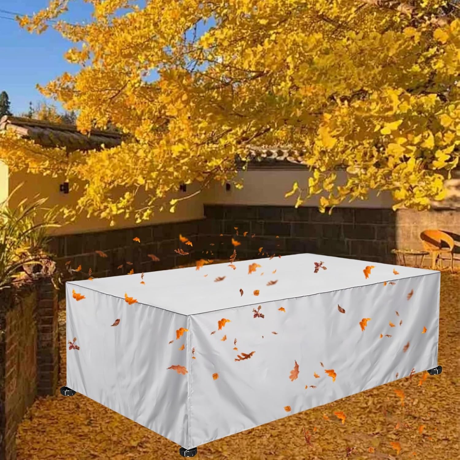 Patio Furniture Cover Waterproof 200 x 100 x 70 cm(L x W x H) Rectangular Garden Furniture Covers Waterproof, Rain Snow, Dust, Waterproof, Outdoor Furniture Set Cover, for Any...