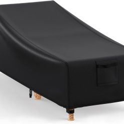 Patio Lounge Chair Covers, Garden Sunbed Covers Outdoor Furniture Covers With Air Vent, Buckles and Drawstring, 200x75x40/70 cm