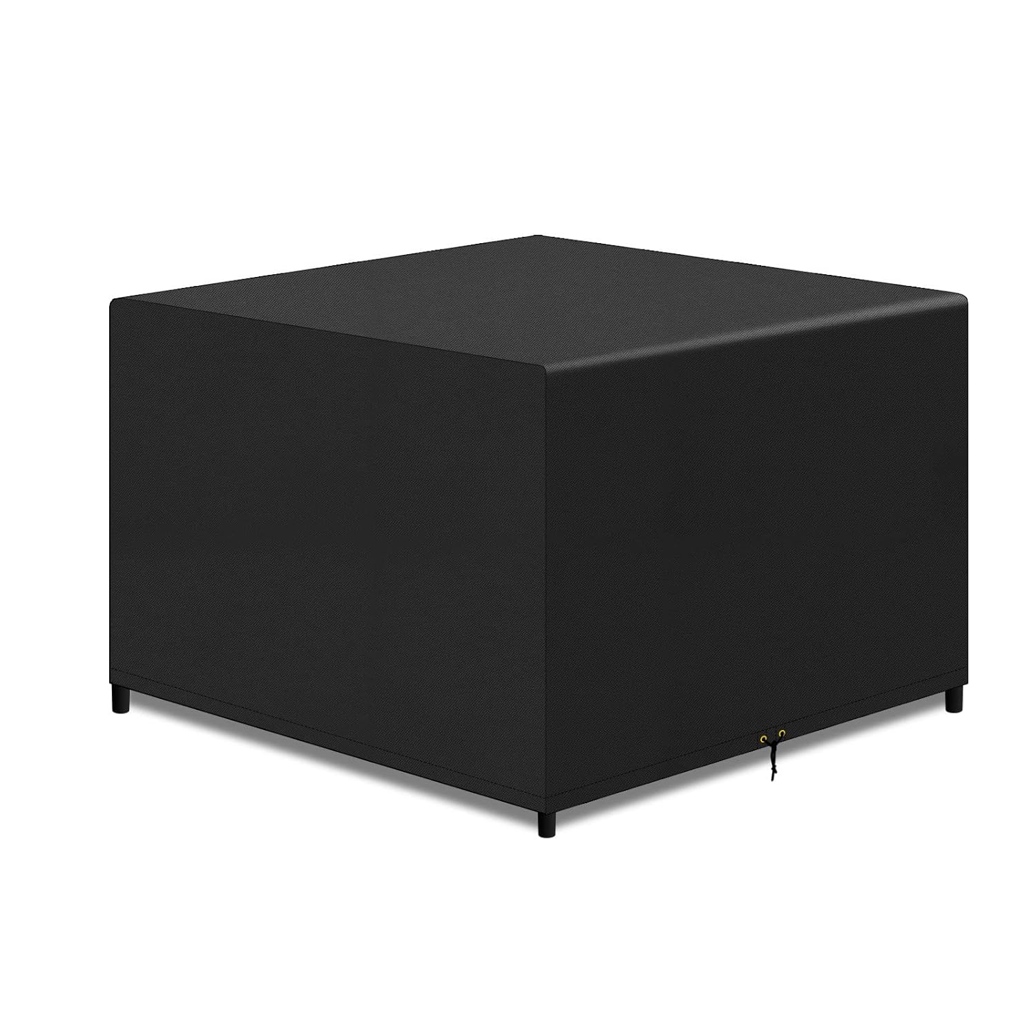 PATIO PLUS large Cube Garden Table Furniture Covers, Outdoor Square Rattan Cube Furniture Set Covers,420D Oxford fabric, Waterproof, Windproof, Anti-UV, Garden Covers,Black...