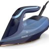 Philips Domestic Appliances Azur 8000 Series Steam Iron - 55 g/min Continuous Steam, 240 g Steam Boost, 3000 W, OptimalTEMP Technology, SteamGlide Elite, Light Blue (DST8020/26)