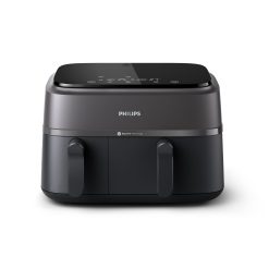 Philips Dual Basket Airfryer 3000 Series, 9L, 2 Drawer Air Fryer, with Breakfast Kit, Rapid Air Technology, Versatile Large Air Fryer for Family, 99% Less fat and Energy Saving,...