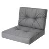 PillowPrim, Pallet cushion, chair cushion, rattan chair, outdoor cushion, seat cushion, chair cushion, rattan furniture, graphite, 60 x 60 cm