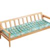 PLULON Cyan Garden Bench Cushion 2/3 Seater Chair Pad Porch Swing Seat Mat Floral Furniture Patio Lawn Lounger 120x48cm (Cyan) (A3122PLJYB-QLS)