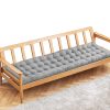 PLULON Garden Bench Cushion, 2 3 Seater Seat Pad Garden Bench Pad Porch Swing Chair Cushion Bench Pad Mat Rectangle Seat Cushion Pad for Garden Patio Lawn Lounger Bench 120x48cm...