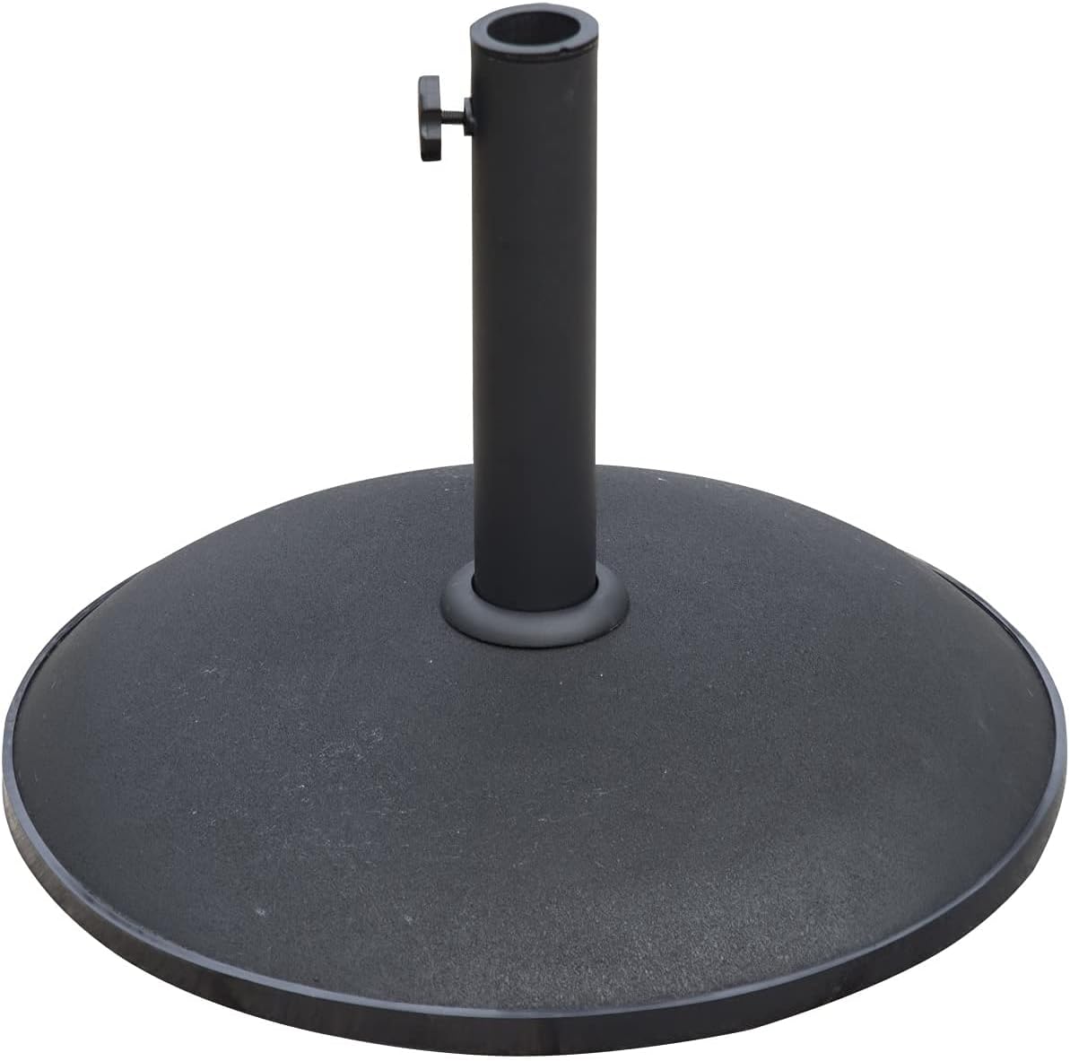 RAM ONLINE 10kg Concrete Round Umbrella Parasol Base Weight Stand Patio Outdoor Black Diameter 50cm, 5060459958852
