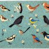 Rex London Garden Birds Print Non-Slip Coir Doormat