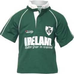 Rugby Star Babies Rugby Shirt, Green, 6-12 Months