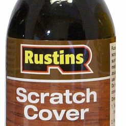 Rustins Scratch Cover Medium – Conceal Surface Scratches on Medium-Toned Wood Furniture – Easy-to-Use Liquid Polish for Restoring and Protecting Wooden Surfaces