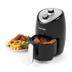 Salter EK2817 2L Compact Air Fryer - Hot Air Circulation, Removable Non-Stick Cooking Rack, Adjustable Temperature Up To 200°C, 30 Minute Timer, 1000W, Small & Single Person...