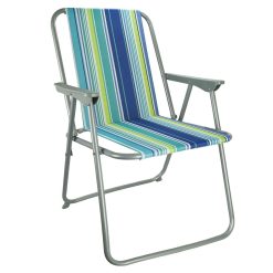 Stripes Pattern Beach Chair Outdoor Sun Lounger Reclining Garden Camping Chair Comfortable Spring Deck Chair Patio Folding Fishing Picnic BBQ Party Outdoor Lightweight Portable...