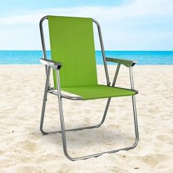 Stripes Pattern Beach Chair Outdoor Sun Lounger Reclining Garden Camping Chair Comfortable Spring Deck Chair Patio Folding Fishing Picnic BBQ Party Outdoor Lightweight Portable...