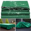 Tarpaulin Waterproof Heavy Duty 1.4 x 1.5 m, Uv, Dust, Rain, Snow Protection Weatherproof Tarpaulin Sheet Multipurpose, Reinforced Eyelets for Garden Furniture Camping Truck, Green