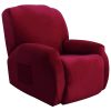 Topchances Recliner Chair Cover 1 Seater - Super Soft Velvet Stretch Recliner Chair Covers Sofa Chair Slipcover with Side Pocket for Single Seat Recliner Chair for Furniture...