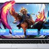 Tuonoyee Laptop 15.6 inch Win 11 Laptop Computer, 8GB RAM 256GB SSD, In-tel Celeron N5095 Quad-Core Processor, FHD 1080P Display, Backlit Keyboard, Fingerprint,USB3.0,Mini HDMI