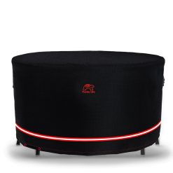 Turtle Life Garden Furniture Covers, Round Garden Table Cover, Waterproof, Tear Resistant, Durable Outdoor Furniture Table And Chairs Covers Anti-UV with Air Vent Black (Ø250 x...