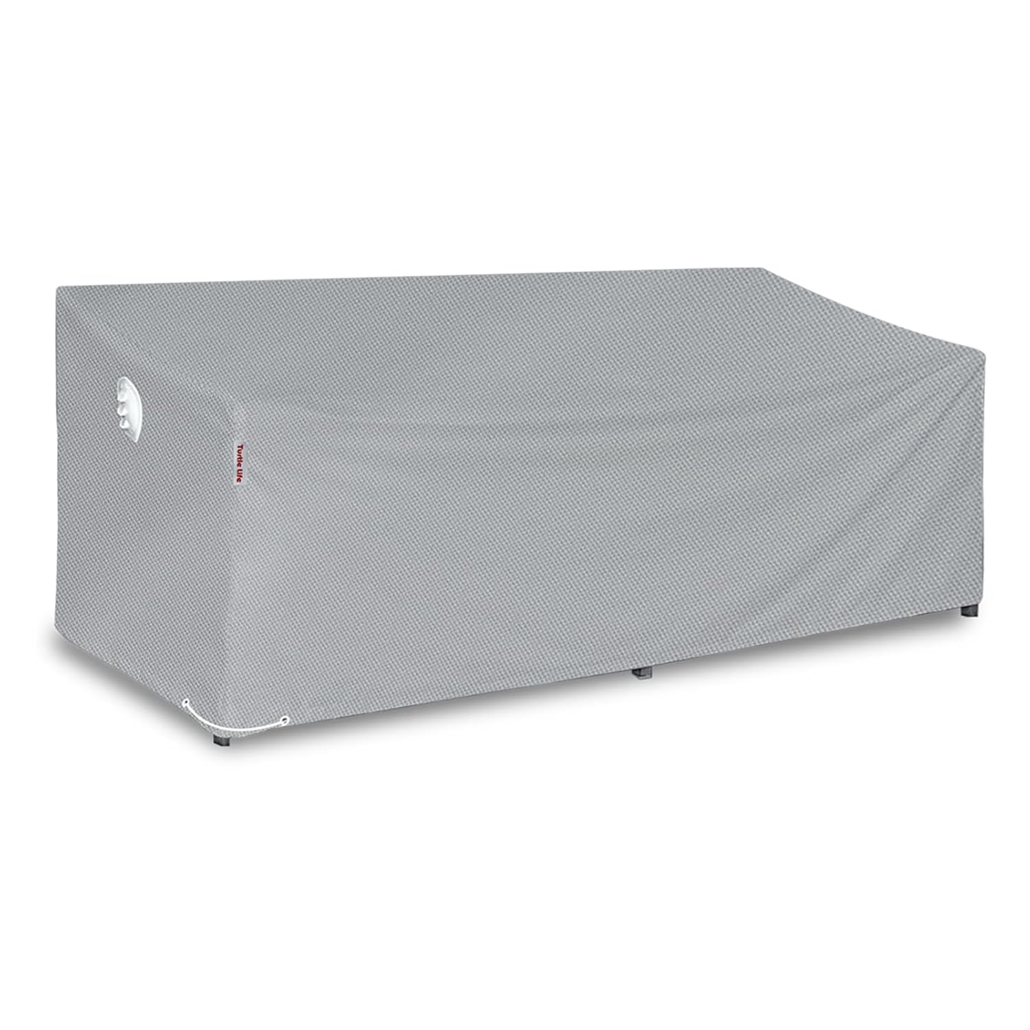 Turtle Life Garden Sofa Cover, Patio Outdoor Heavy Duty Durable UV&Water Resistant Anti-Fading Sofa Covers Lounge Sofa Cover with Air Vents,Grey,264x102x89 cm