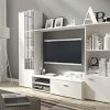 TV unit HUTTO Wall unit Living room furniture ALL IN STOCK quick delivery (White)