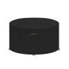 VANSHEIM Outdoor Table Cover for Garden Furniture Waterproof Fabric Outdoor Small Round Table Chair Waterproof Cover for Garden Furniture Heavy Duty Oxford Fabric Weatherproof...