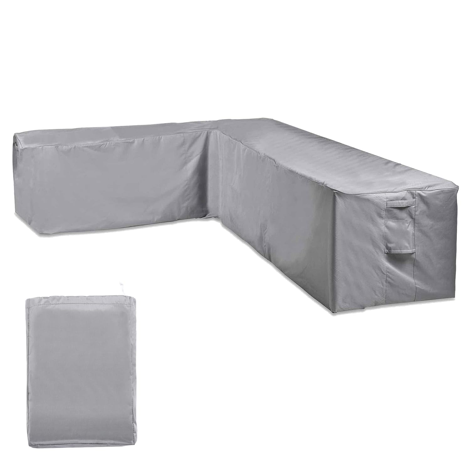 VonHaus Waterproof Garden L-Shape Sofa Cover – Large Premium Heavy Duty, Breathable 420D Oxford Fabric Protection for Garden Sofas (H75 x W298/220 x D76cm)