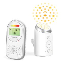 VTech AM706-1W Baby Monitor with Long Range, up to 1,000ft, Audio Baby Monitor with Clear Sound, 2-Way Audio Talk, Baby Monitor with Vibrating Sound Alert, Glow-on-Ceiling Night...