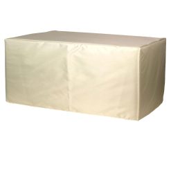 Waterproof Garden Furniture Cover 183x76x72cm Beige Rectangle Patio Table Cover 420D Oxford Fabric Windproof Outdoor Furniture Covers for Sofas and Chairs