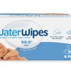 WaterWipes Plastic-Free Original Baby Wipes, 360 Count (6 packs), 99.9% Water Based Wipes, Unscented for Sensitive Skin