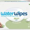 WaterWipes Plastic-Free Textured Clean, Toddler & Baby Wipes, 720 Count (12 Packs), 99.9% Water Based Wipes, Unscented for Sensitive Skin (Packing May Vary)