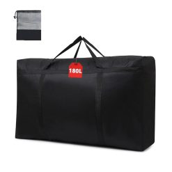 WITERY 180L Waterproof Storage Bag for Clothes Garden Furniture Cushion Bag Extra Large Storage Bags With Zip 600D Oxford Under Bed Bags Storage Solutions Organsier for Bedding...