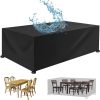XUEQXUE Garden Furniture Covers 50 x 120 x 50 cm(L x W x H) Waterproof, Windproof, Anti-Uv, Duty Rip Proof, Garden Table Covers Garden Furniture Cover, for Garden Chair and...