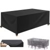 XUEQXUE Outdoor Patio Table Covers 170 x 120 x 85 cm(L x W x H) Garden Furniture Cover Garden Table Cover, Rain Snow, Dust, Waterproof, Patio Furniture Top Cover, for Any...