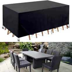 ZDLLDZ Garden Furniture Cover Waterproof 320x170x70cm/LxWxH Patio Table Covers, Outdoor Furniture Cover for Rattan Garden Furniture Tables Chairs Sofa Sets - Extra Large
