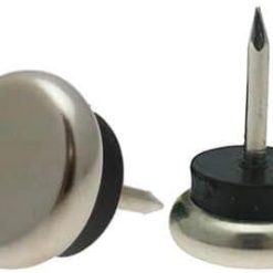 16 Pack 30mm Metal Nail On Glides, Chair Feet, Ideal for Wooden Chairs, Tables & Furniture Steel Nail Insert, Chair Insert, Furniture Sliders, Nail Chair Feet