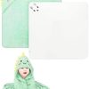 2 PCS Baby Towel with Hood,Baby Hooded Towel,Baby Towels Newborn Hooded,Poncho Cute Animal Design Absorbent Baby Bath Towels for Baby Boys Girls Newborn 80x80cm