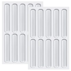 20 Pcs Furniture Bumpers, Silicone Clear Cabinet Door Bumpers Adhesive Furniture Bumper Strips 6.3cm Cabinet Bumpers Transparent Bumpers Pads for Furniture & Doors Protectors