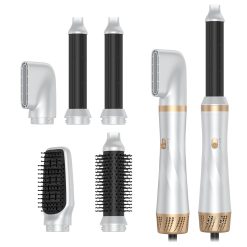 5 in 1 Air Styler – Magic Styler - Hair Dryer Brush – Multi use Styling Appliances - Thermal Wrap - for Curling, Straightening, Volumizing and Drying – 110,000 RPM – Ionic...