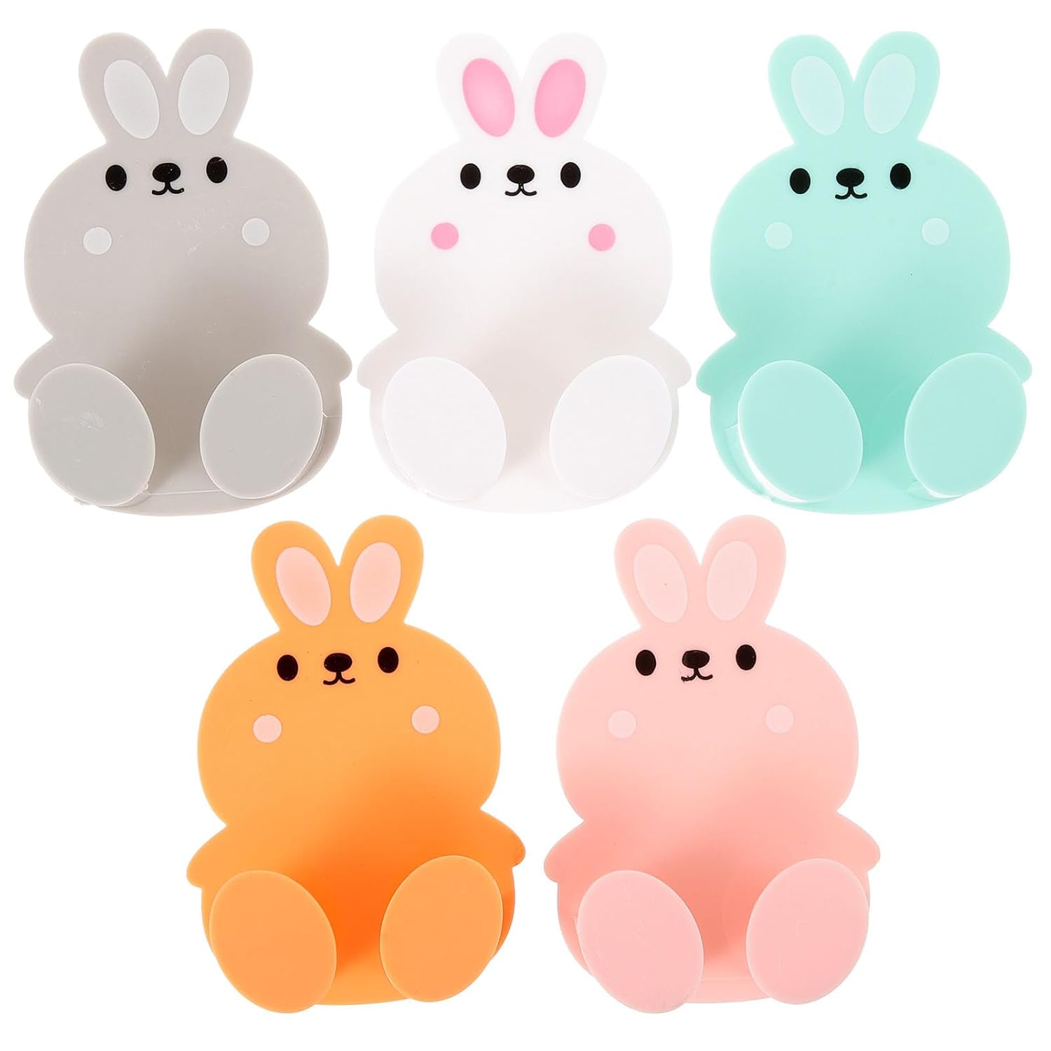 5pcs Hooks Power Plug Holders Wall Cord Organizer Wall Power Plug Organizers Power Plug Hook Cord Organizer Hook for Appliance Plug Wire Holder Wall Hook Abs Storage Rack