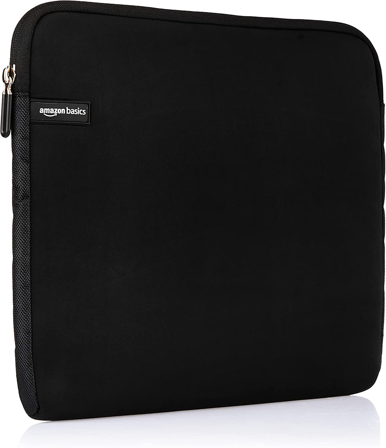 Amazon Basics 14 inches Laptop Sleeve, Compatible Protective Case with Zipper, Black